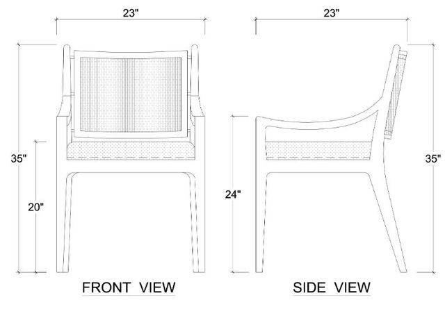 Bramble Customizable Milano Dining Chair-1