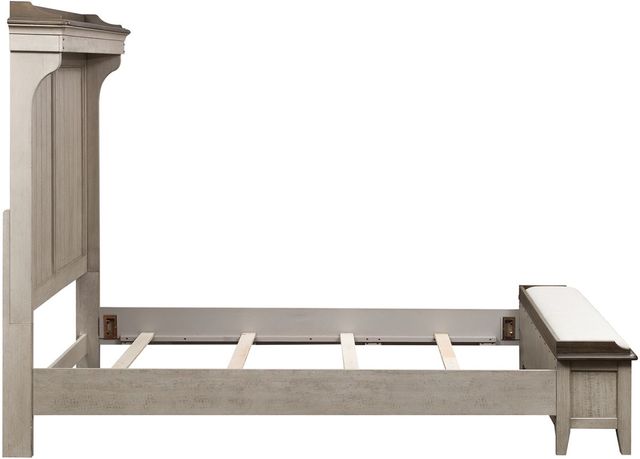 Liberty Furniture Ivy Hollow 3-Piece Dusty Taupe/Weathered Linen Queen Mantel Storage Bedroom Set-3