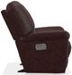 La-Z-Boy® Maverick Burgundy Leather Power Rocking Recliner with Headrest and Lumbar-2