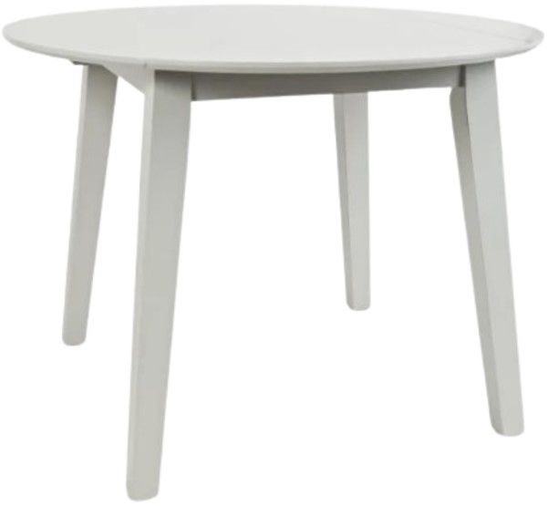 Jofran Inc. Simplicity Dove Gray Round Drop Leaf Dining Table-0