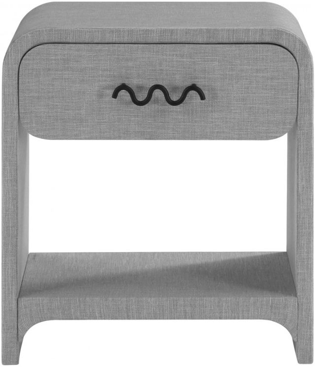 Meridian Furniture Medley Gray Nightstand-1