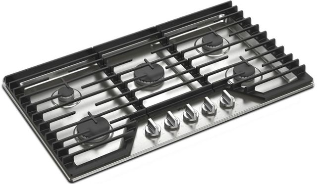 Whirlpool® 36" Stainless Steel Gas Cooktop-1
