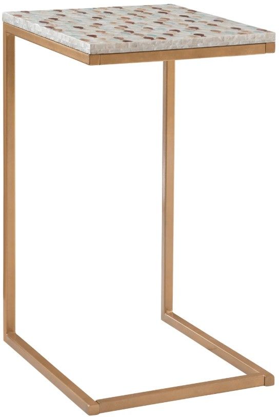 Linon Mop Gold C-Table-0