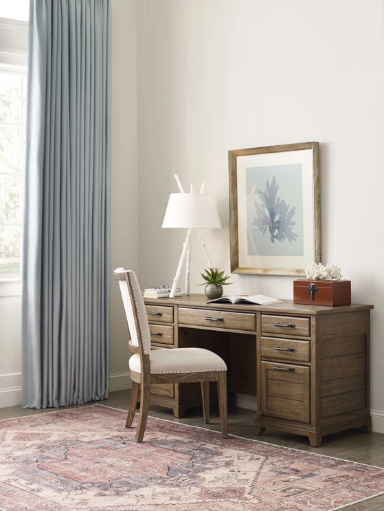 Kincaid® Plank Road Farmstead Beige Executive Credenza-2