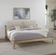 Modus Furniture Furano Ginger/Natural Full Upholstered Platform Bed with Two Cushion-1