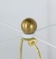 A & B Home Gold/White Table Lamp with Glass Cylinder and Pedestal Base-5