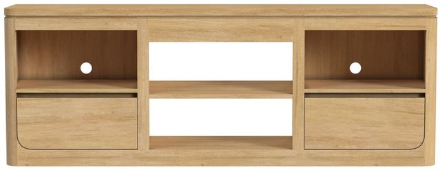 Elements International Rosalie Natural 71" TV Console without Fireplace Insert-3