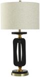 StyleCraft Optical Black Table Lamp-0