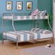 Furniture of America® Finnerty Silver Twin/Full Bunk Bed-1