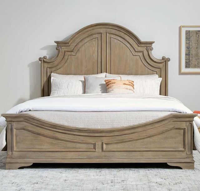 Liberty Furniture Magnolia Manor Weathered Bisque California King Panel Bed-1
