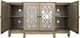 Jofran Inc. Casa Bella Gold/Silver 4-Door Mirrored Cabinet-2