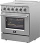 FORNO® Galiano 30" Stainless Steel Pro Style Electric Range-3