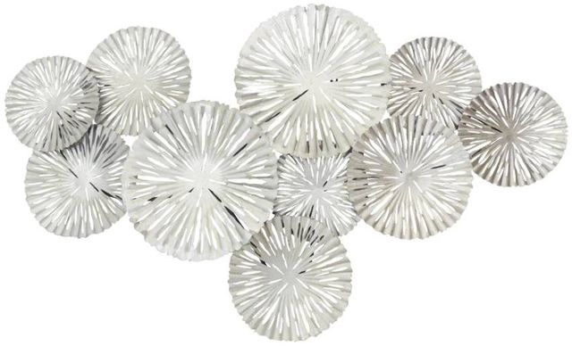 Classy Art Silver Circles Wall Decor-0