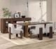 Classic Home Holmes Artisan Brown 80'' Dining Table-1
