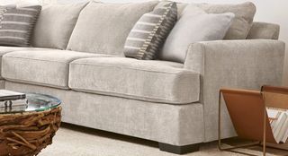 Michael Nicholas Designs Dahlia Coconut Parchment Right-Arm Facing Sofa