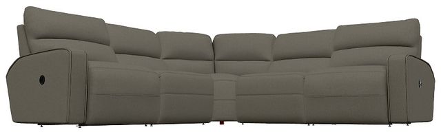 La-Z-Boy® Maddox 5-Piece Smoke Curve Manual Reclining Sectional-0