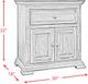 Elements International Olivia White Nightstand-2