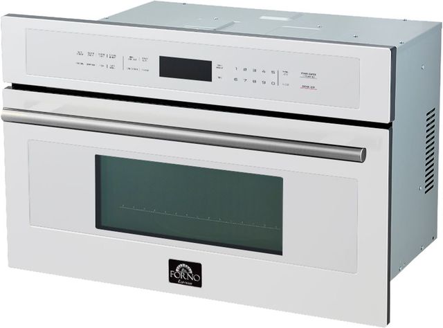 FORNO® Oliena Series Espresso 1.6 Cu. Ft. White Built In Microwave -2