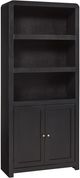 aspenhome® Taylor Black 2-Door 74" Bookcase-0