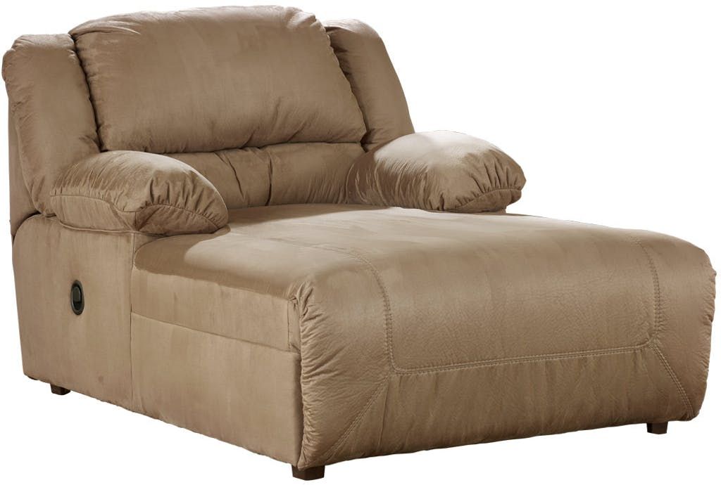Signature Design by Ashley® Hogan Mocha Press Back Chaise