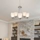 YHD Mirror Lake Brush Nickel 5-Light Chandelier-1