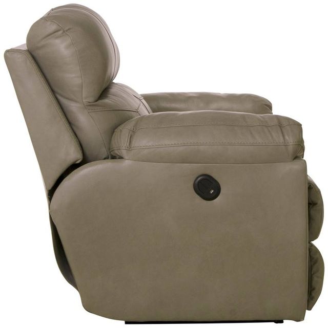 Catnapper® Costa Putty Lay Flat Leather Power Reclining Loveseat-3