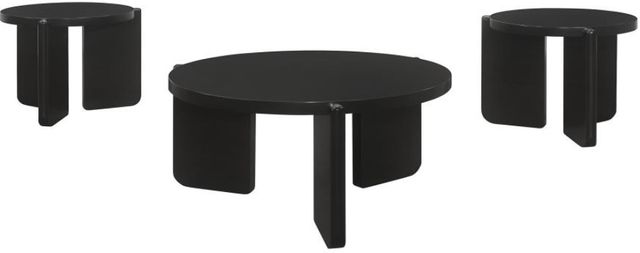Coaster® Cordova 3-Piece Black Occasional Table Set-0