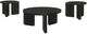Coaster® Cordova 3-Piece Black Occasional Table Set-0