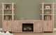 International Furniture Direct Balam White Entertainment Center with Fireplace-0