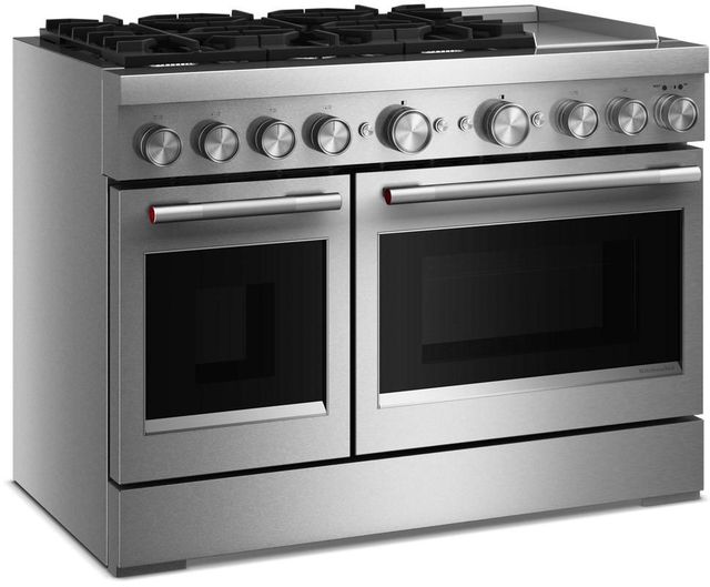 KitchenAid® 48" Stainless Steel Pro Style Duel Fuel Range with Griddle-2
