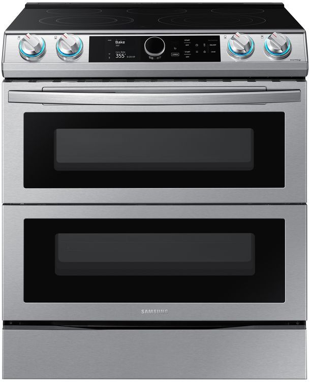 Samsung 30" Fingerprint Resistant Stainless Steel Slide-In Electric Range-0
