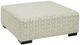 Albany Industries Bangle White Cocktail Ottoman-0