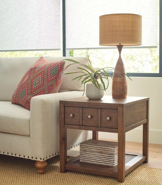 Hammary® Foster Hazel Drawer End Table-1