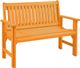 C.R. Plastics Generation Line Orange Garden Bench-0