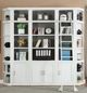 Parker House® Catalina 6-Piece Cottage White Small Library Wall with Ladder-1