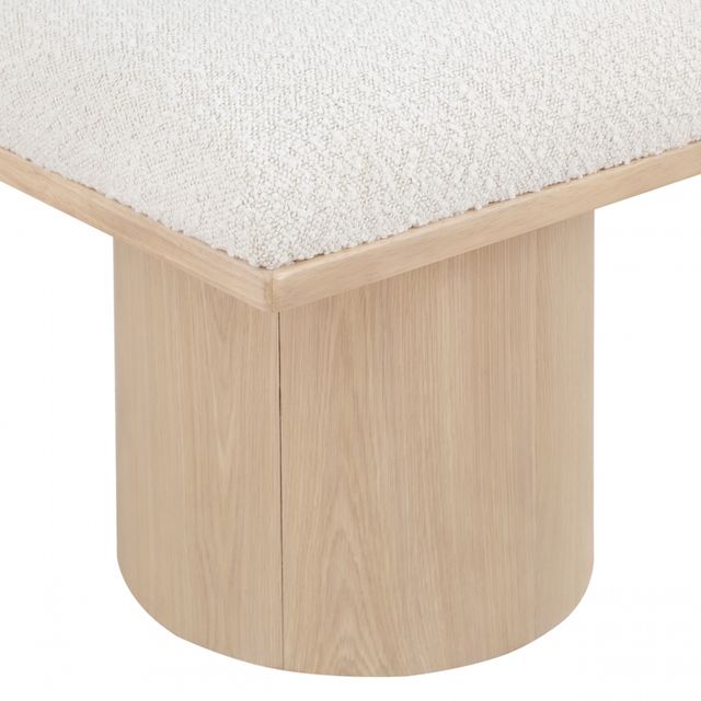 Meridian Furniture Pavilion 6-Piece Cream/Natural 47" Modular Bench Set-3