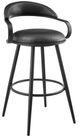 Armen Living Gardenia Vintage Black Swivel Bar Stool-0