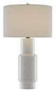 Currey & Company Janeen White/Satin Black Table Lamp-0