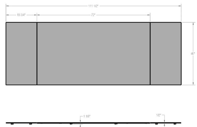 Amisco Customizable Amelia 112" Dining Table-3