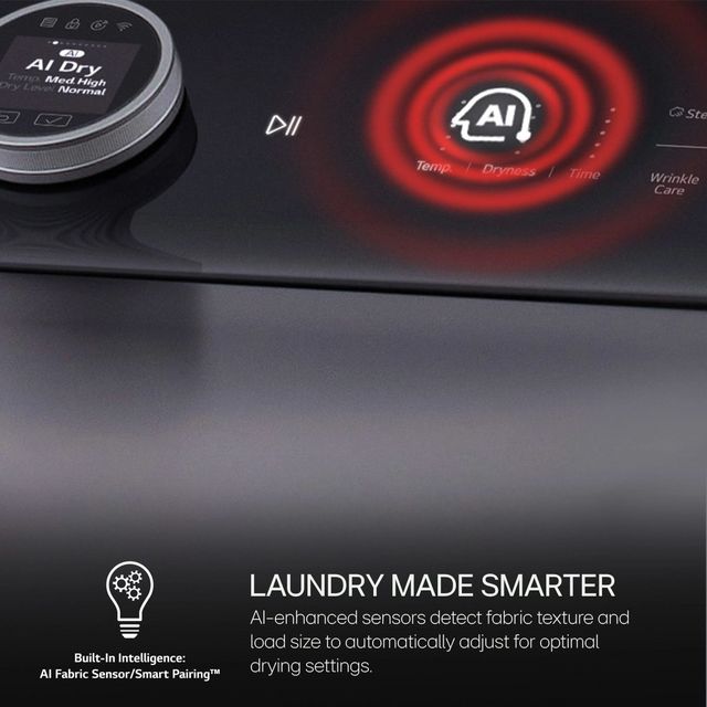 LG 7.3 Cu. Ft. Matte Black Electric Dryer-6