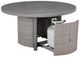 Signature Design by Ashley® Half Moon Beach Gray Wooden Outdoor Round Fire Pit Table-4