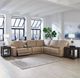 Liberty Furniture Blake 6-Piece Sophia Oatmeal Leather Power Reclining Sectional Sofa Set-2