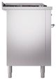 Ilve® Nostalgie II Noblesse 60'' Stainless Steel Pro Style Dual Fuel Range with Chrome Trim-2