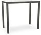 Amisco Customizable Harrison 42" White Glass Bar Table-0