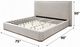 ACME Furniture Orane Gray Queen Upholstered Panel Bed-2