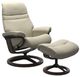 Stressless® by Ekornes® Customizable Sunrise Small Manual Recliner and Ottoman with Signature Base-0