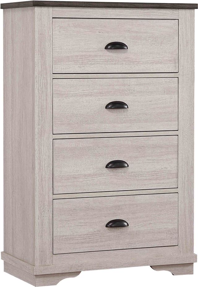 Crown Mark Coralee Chalk/Gray Chest-0