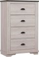Crown Mark Coralee Chalk/Gray Chest-0