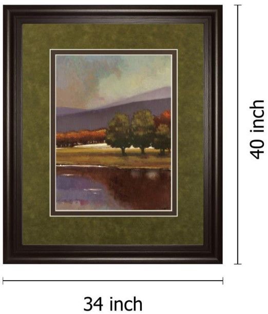 Classy Living Norman Wyatt, Jr. Lake View I 34" Wall Art-1
