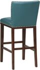 Steve Silver Co. Tiffany Espresso/Peacock Upholstered Bar Stool-TF650BCPC-2